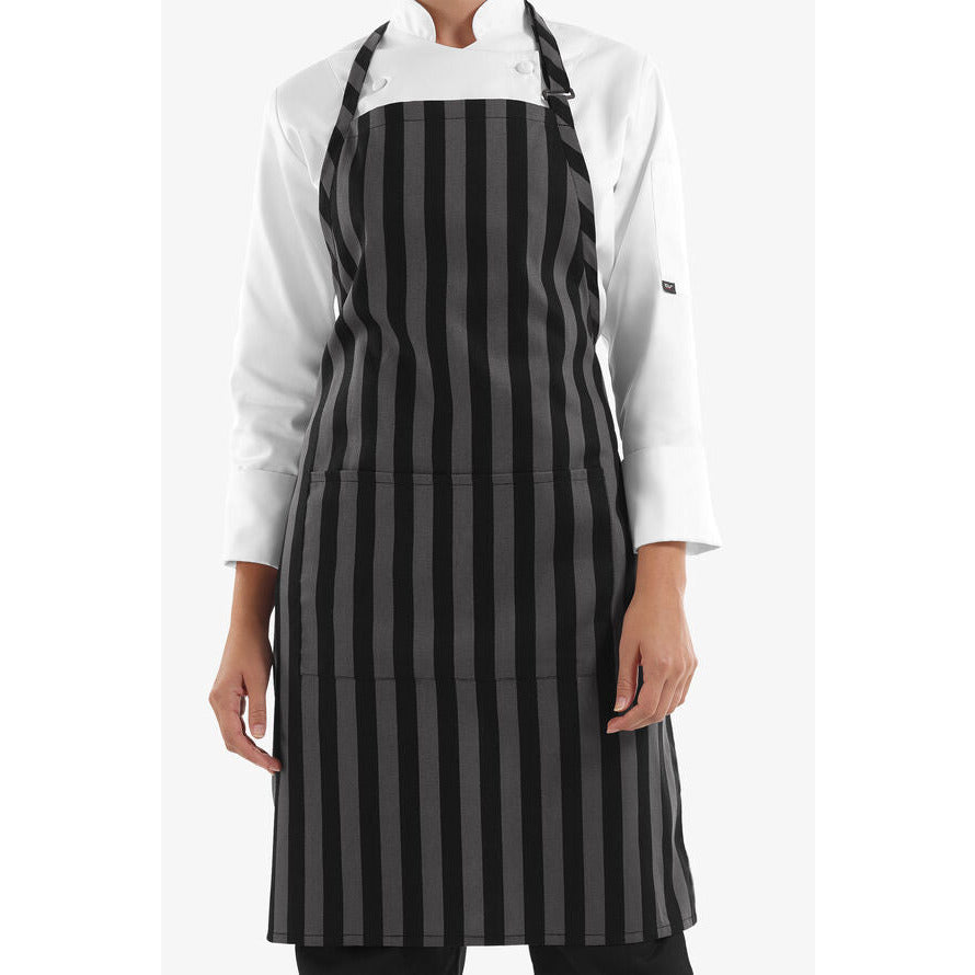 2-Pocket Adjustable Bib Printed Chef Apron