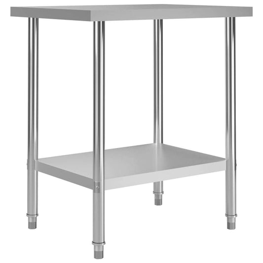 Kitchen Work Table 31.5"x23.6"x33.5 Stainless Steel