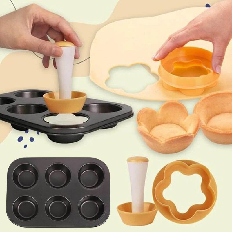 Pastry Dough Tamper Kit DIY Cupcakes Biscuit Mold Baking Donut Mold