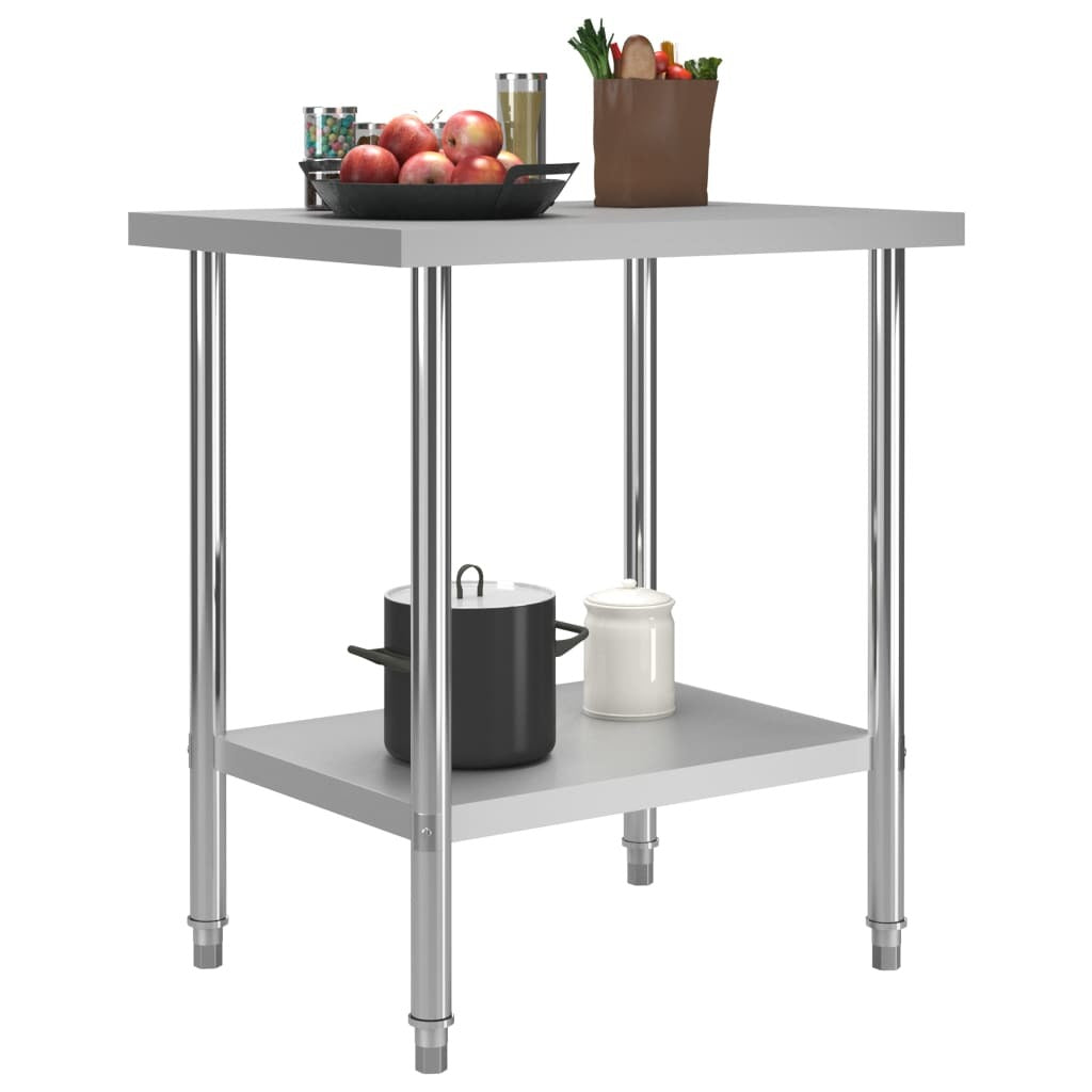 Kitchen Work Table 31.5"x23.6"x33.5 Stainless Steel