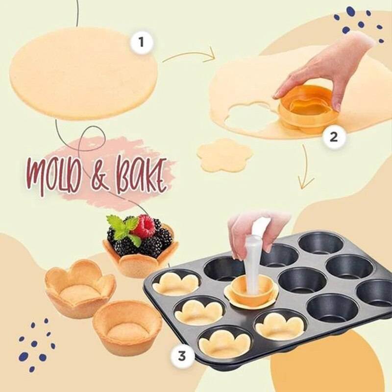 Pastry Dough Tamper Kit DIY Cupcakes Biscuit Mold Baking Donut Mold