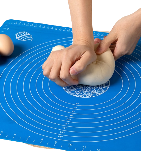 Non-Stick Silicone Dough Rolling Mat Sheet, Kneading Rolling Baking Pad with Measurement Scale Pastry Baking Mat Tool