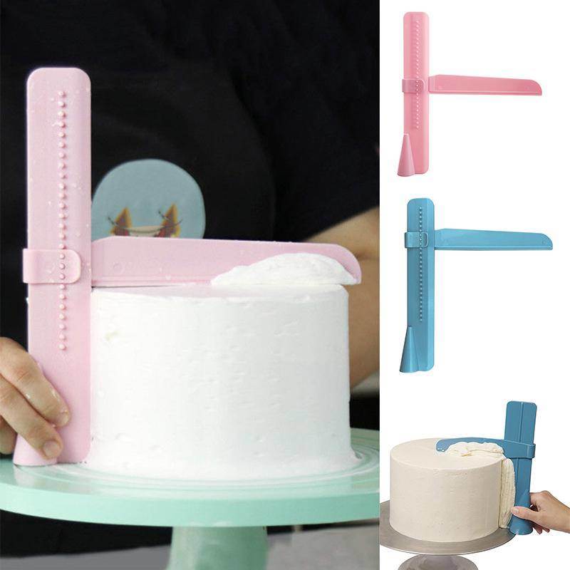 Cake Scraper Smoother Adjustable Spatulas Cake Edge Smoother Cream DIY Bakeware Tool