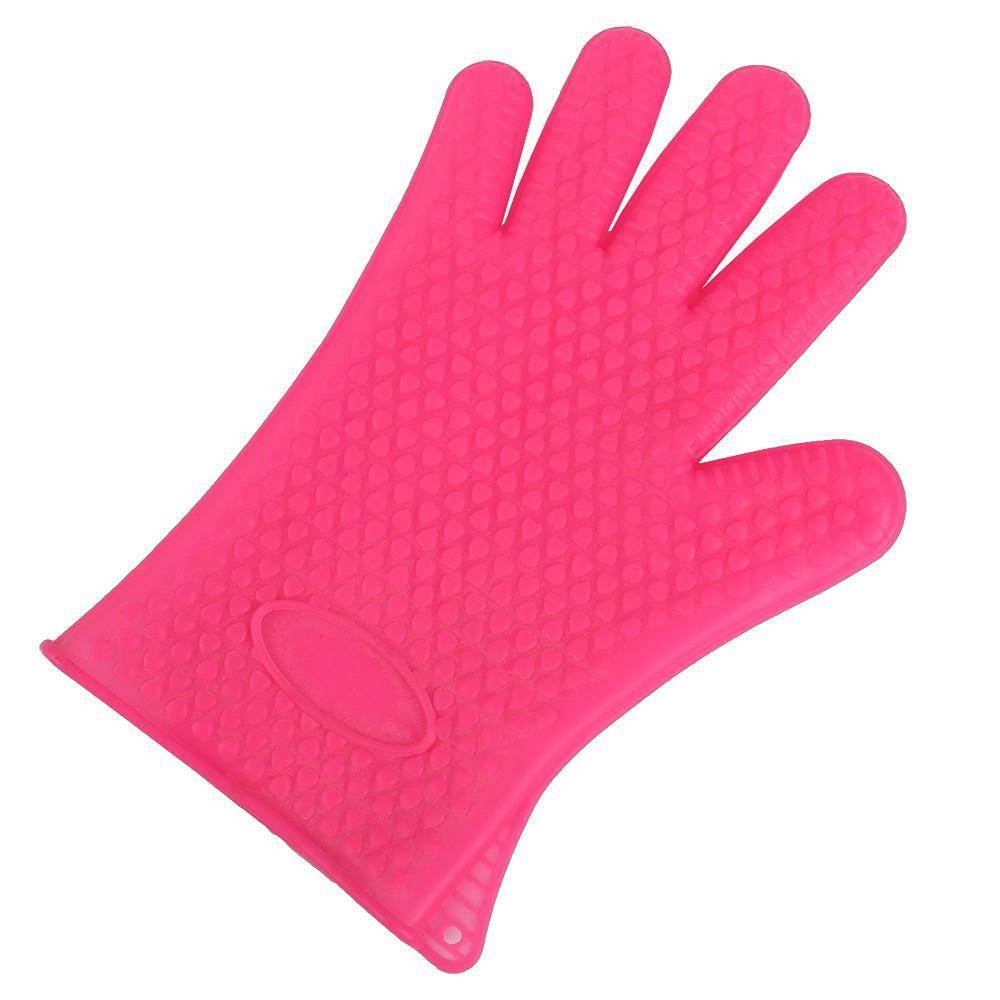 One Size Thickening Anti-skid Silicone Anti-hot Heat Insulation Finger Gloves