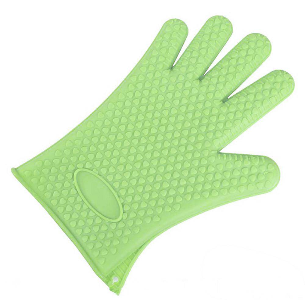 One Size Thickening Anti-skid Silicone Anti-hot Heat Insulation Finger Gloves