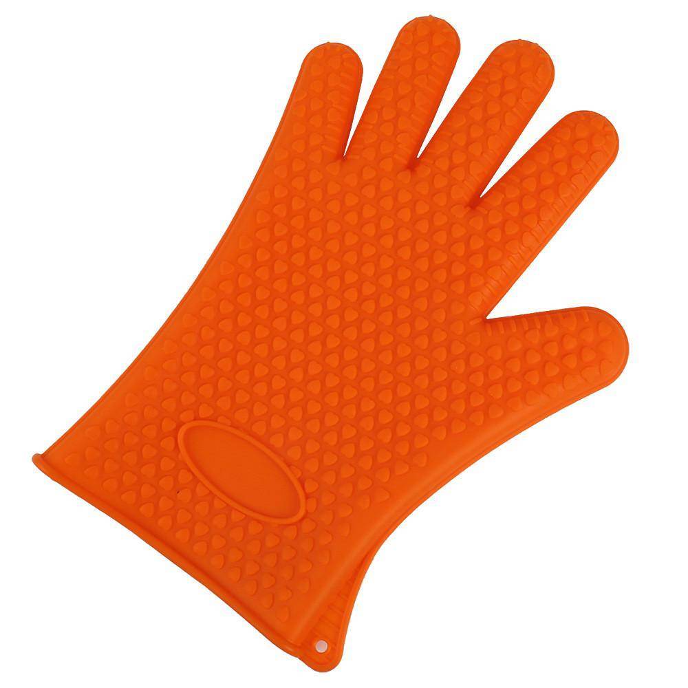 One Size Thickening Anti-skid Silicone Anti-hot Heat Insulation Finger Gloves