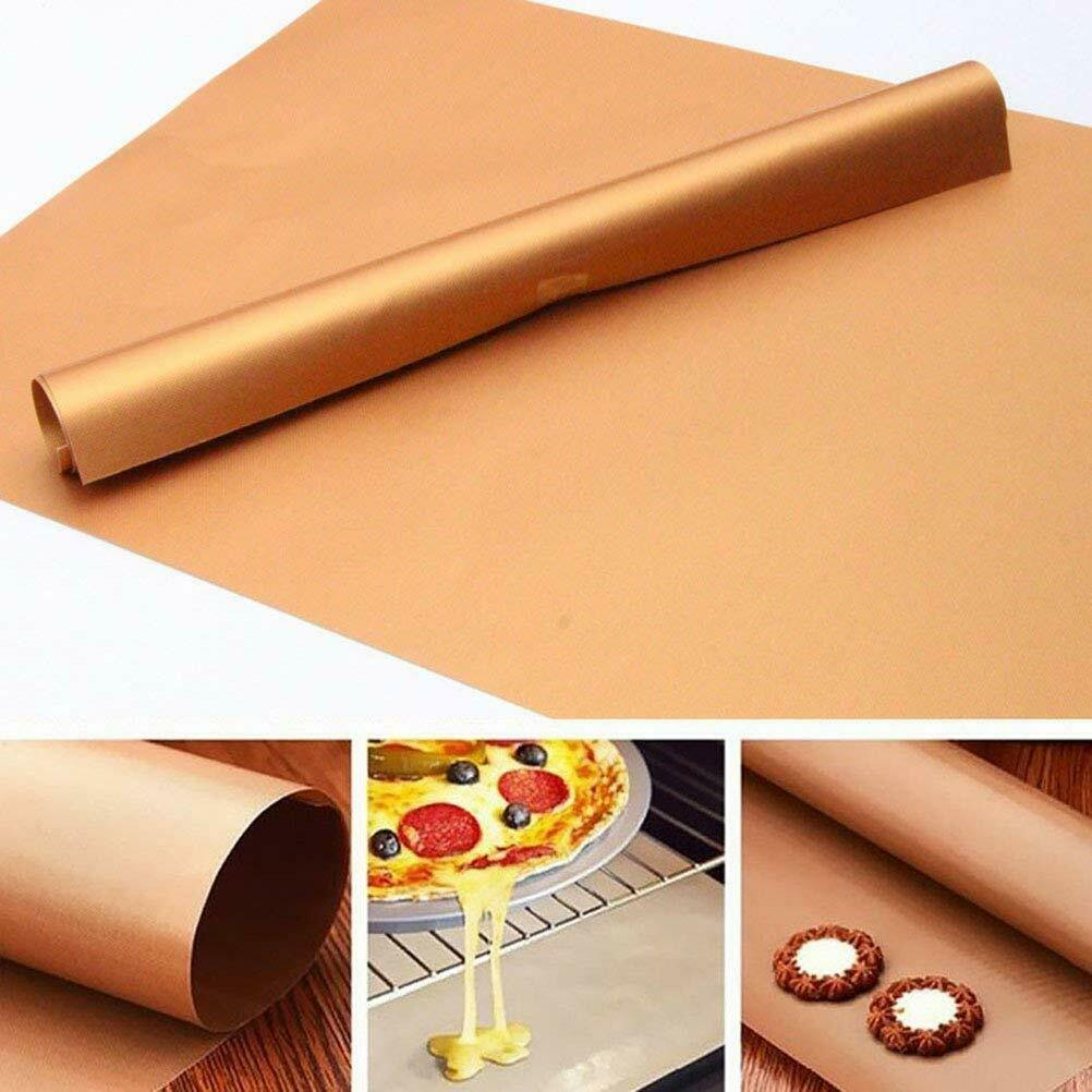 5pc Copper Grill Mats Baking Non Stick BBQ Mat Pad Bake Cooking Oven Sheet Liner XH