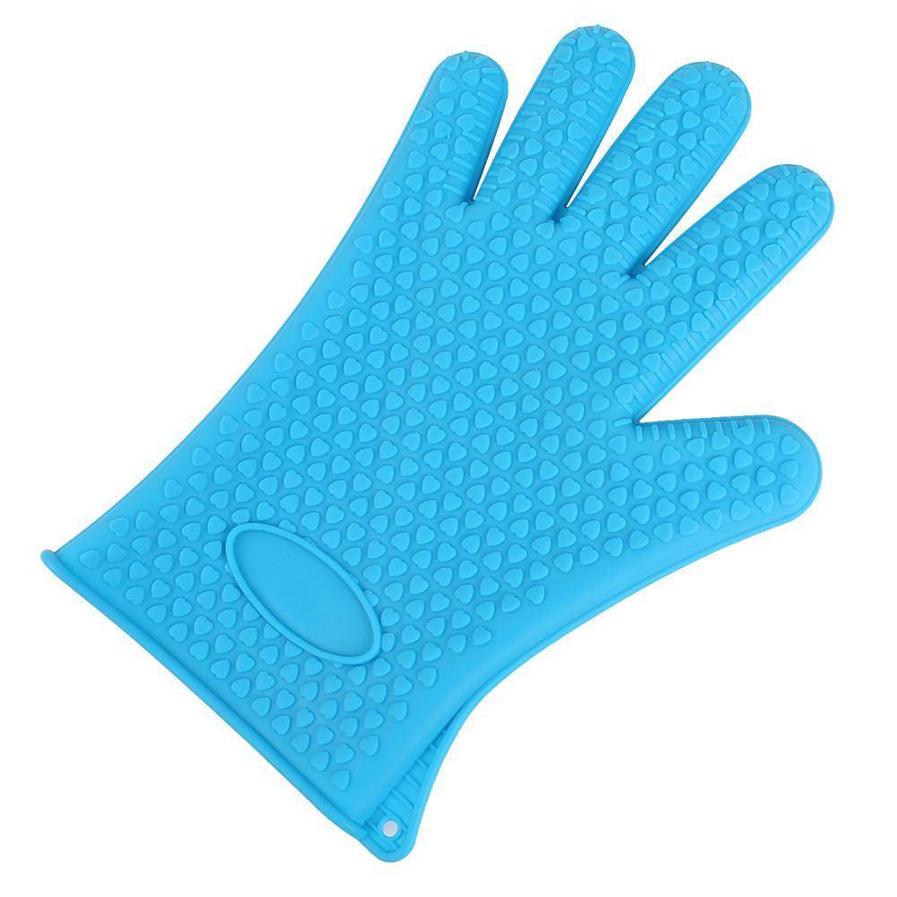 One Size Thickening Anti-skid Silicone Anti-hot Heat Insulation Finger Gloves