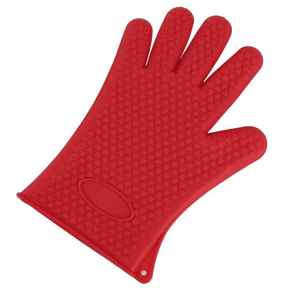 One Size Thickening Anti-skid Silicone Anti-hot Heat Insulation Finger Gloves